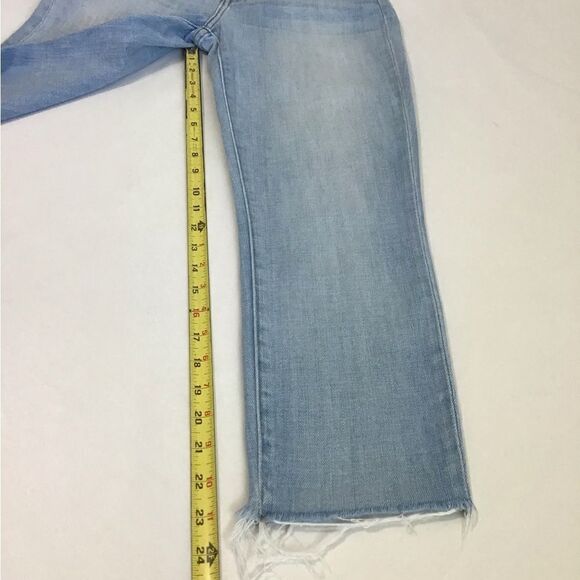 L’AGENCE Blue High Waist Denim Cropped Jeans Size 25 - Picture 9 of 11